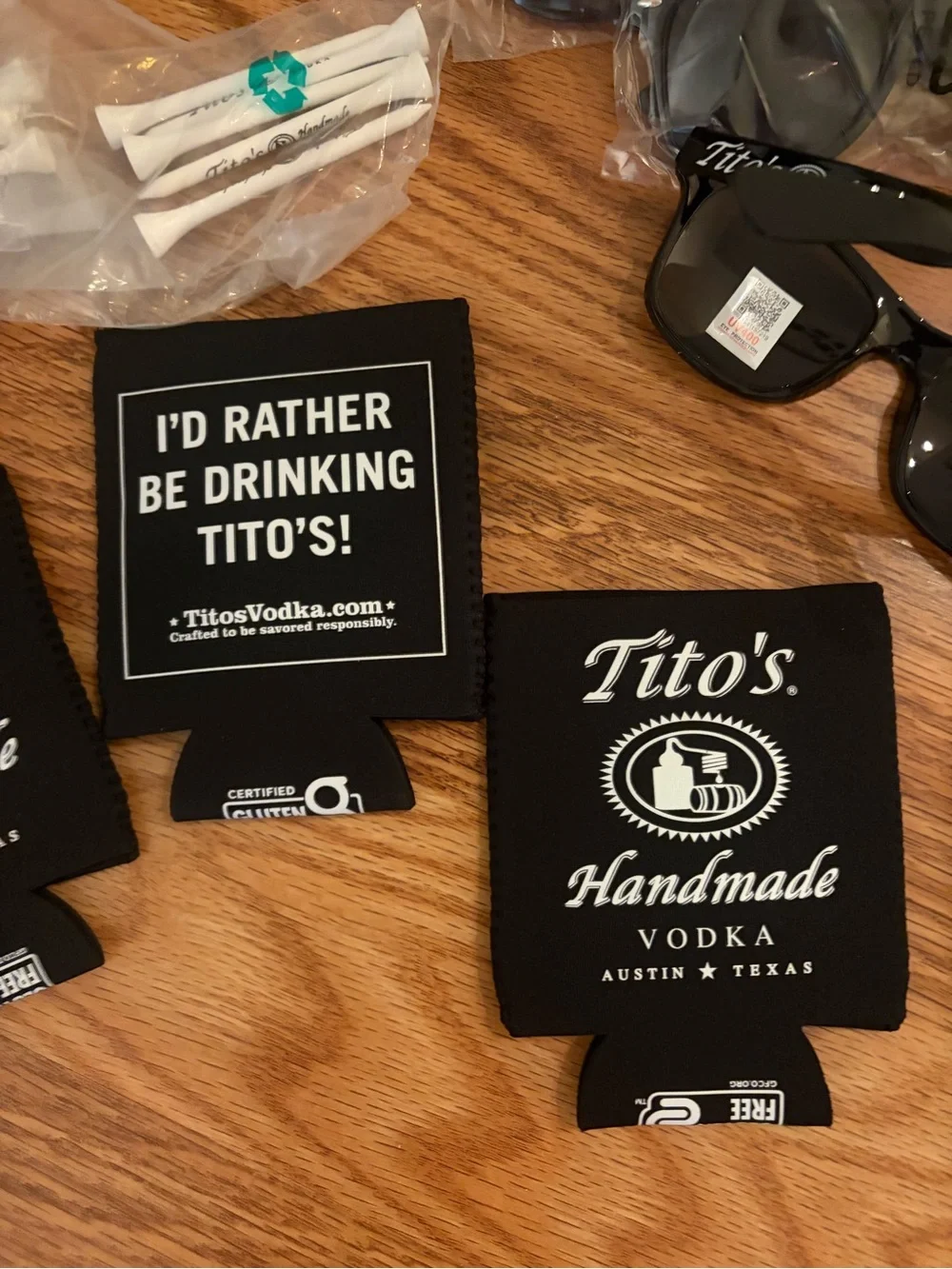 Tito's Handmade Vodka Branded Bandana & Promo Pack - Black & Orange